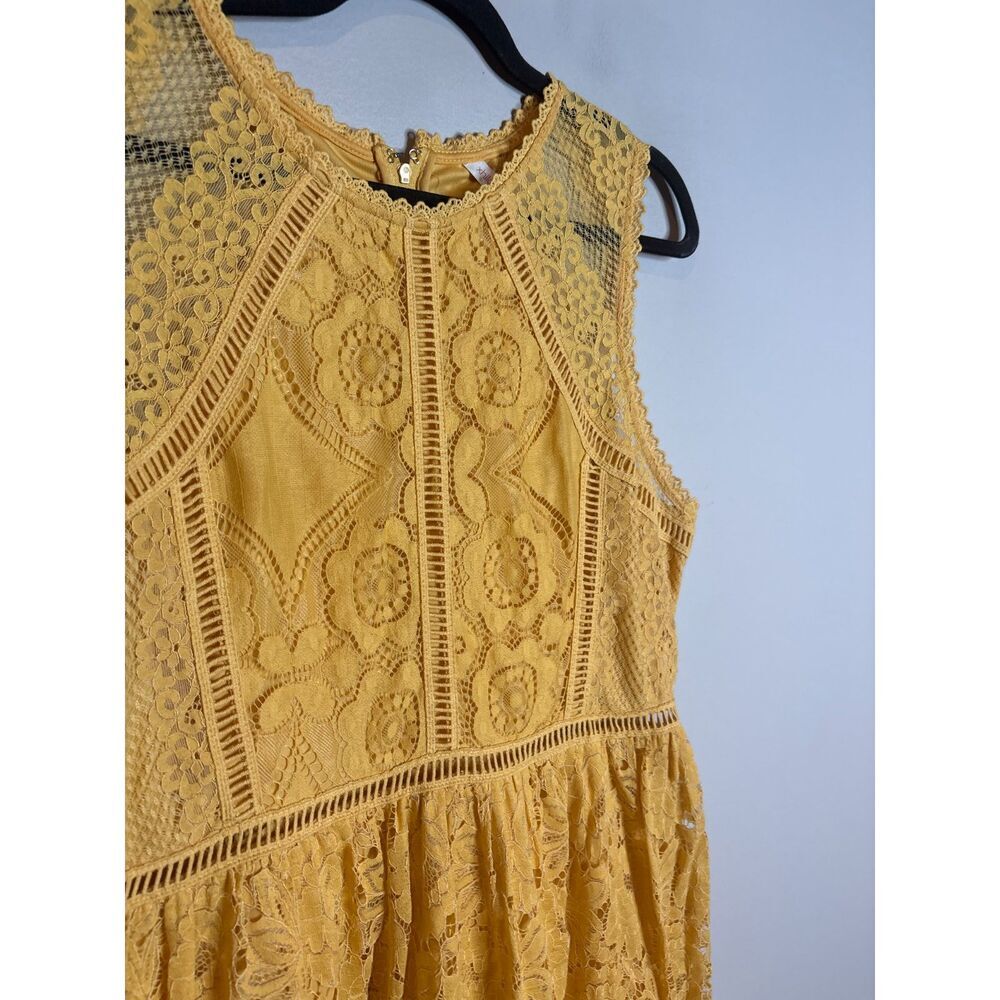 🔆 Xhilaration yellow lacy dress - Picture 5 of 5